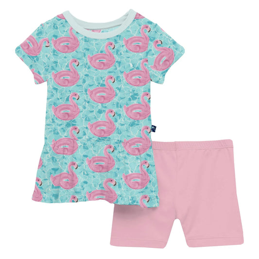 KicKee Pool Party | Print Short Sleeve Playtime Outfit Set