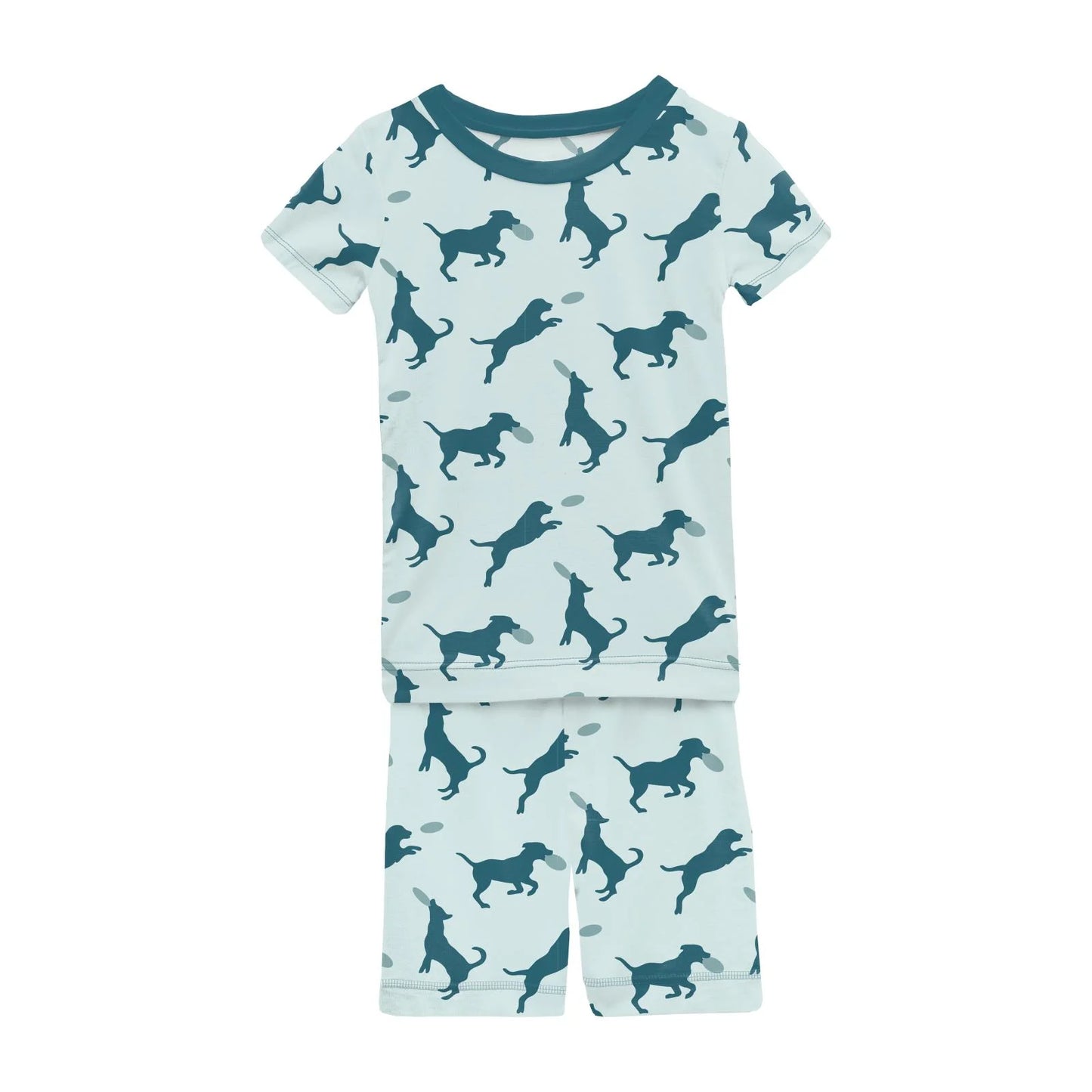 KicKee Fresh Air Frisbee Labs | Print Short Sleeve PJ Set With Shorts