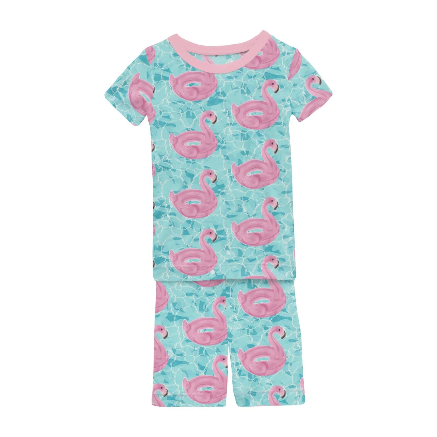 KicKee Pool Party | Print Short Sleeve PJ Set With Shorts