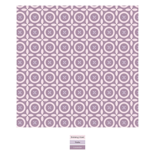 KicKee Lavender Flower Lattice | Print Ruffle Toddler Blanket