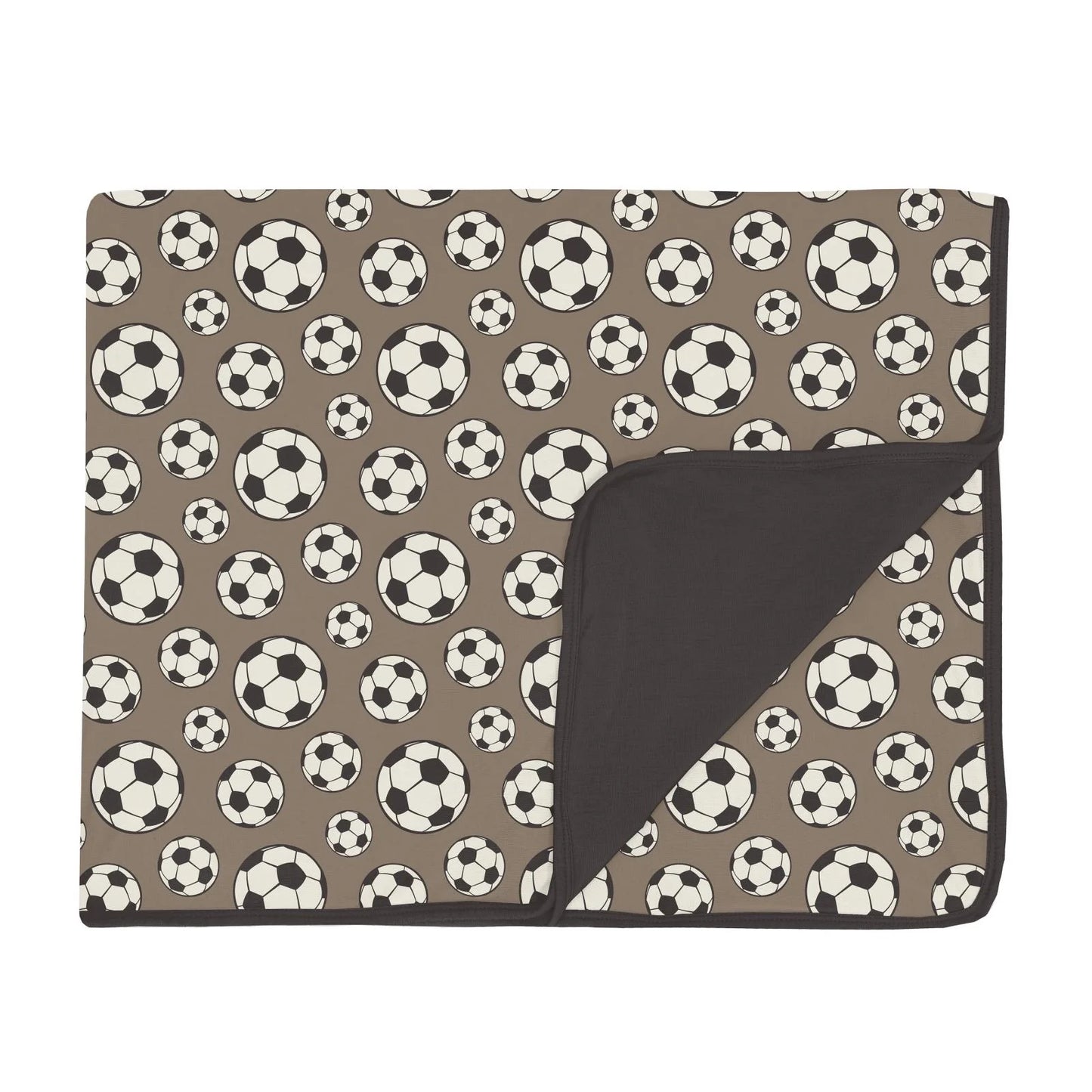 KicKee Portabella Soccer | Print Toddler Blanket