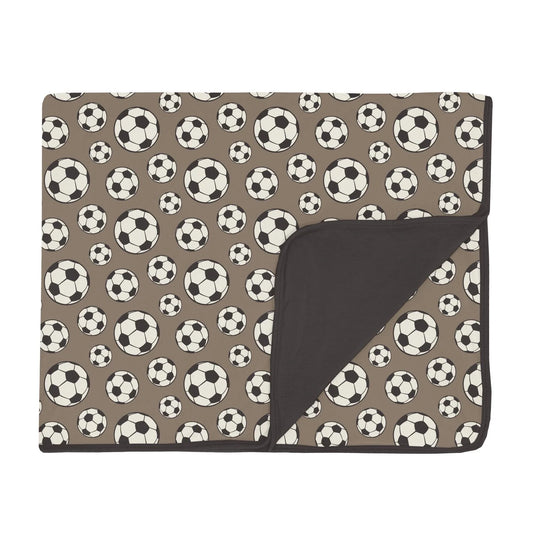 KicKee Portabella Soccer | Print Toddler Blanket