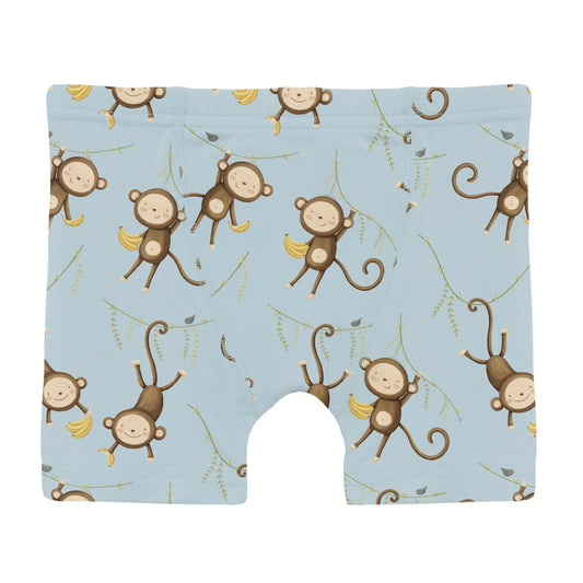 KicKee Spring Sky Monkeys & Bananas | Print Boxer Brief
