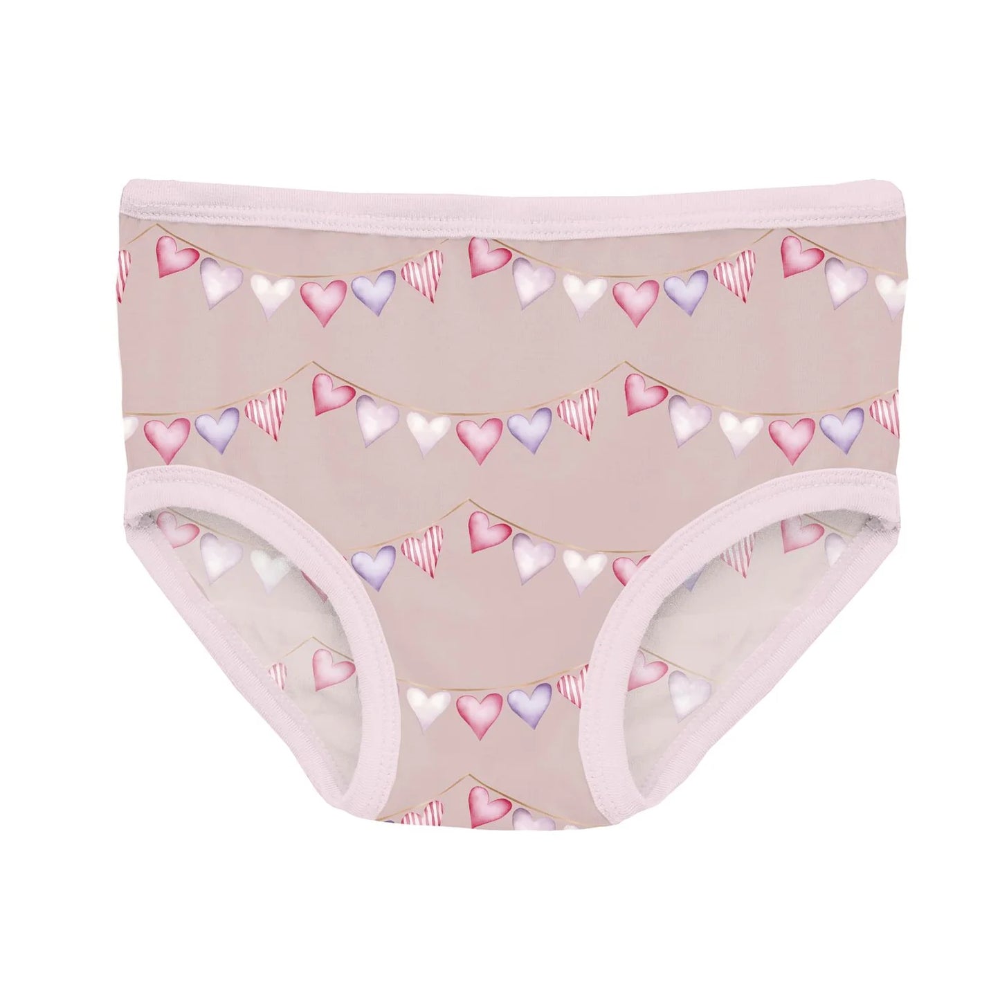 KicKee Baby Rose Heart Bunting | Print Underwear