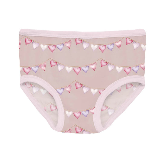 KicKee Baby Rose Heart Bunting | Print Underwear