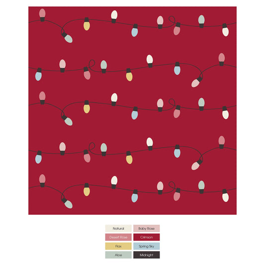 KicKee Crimson Holiday Lights | Print Boxer Briefs