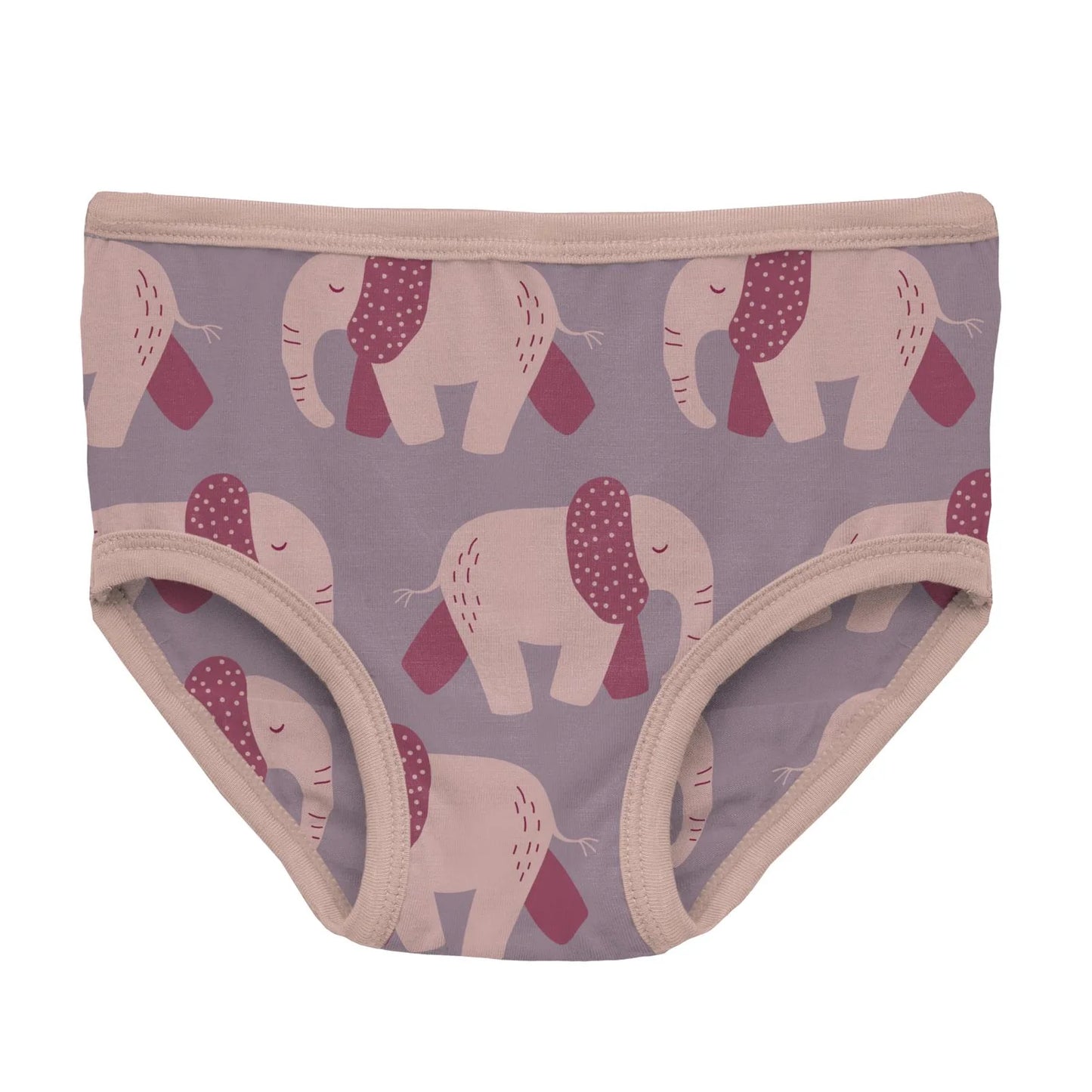 KicKee Lavender Pink Elephants | Print Underwear