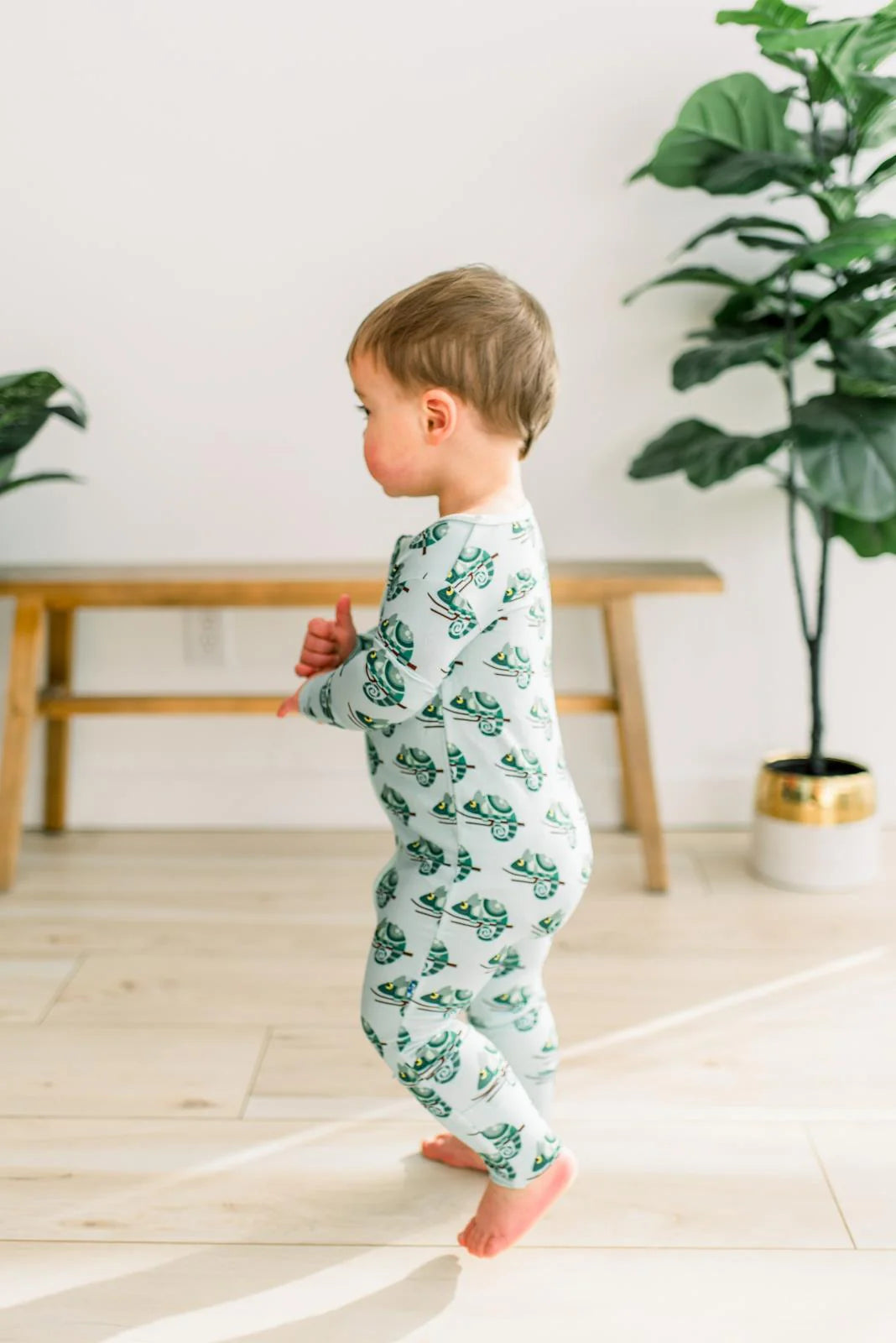 KicKee Spring Sky Chameleon | Print Convertible Coverall