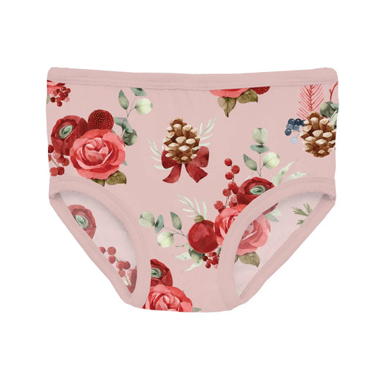 KicKee Baby Rose Holiday Floral | Print Underwear