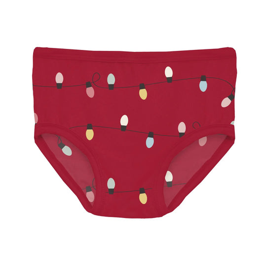 KicKee Crimson Holiday Lights | Print Underwear