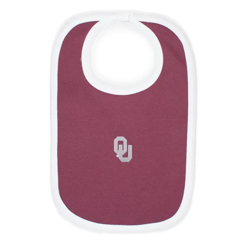 Two Feet Ahead Crimson | OU Knit Bib