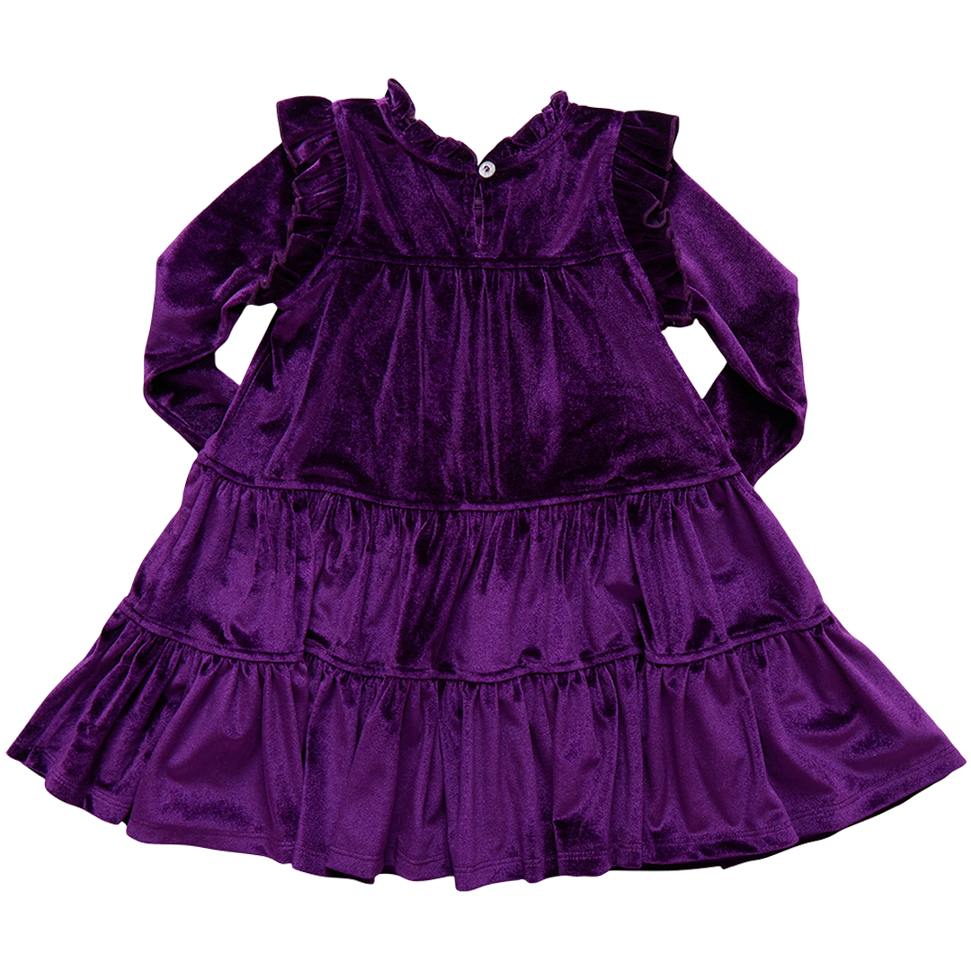 Pink Chicken Plum | Velour Kalani Dress