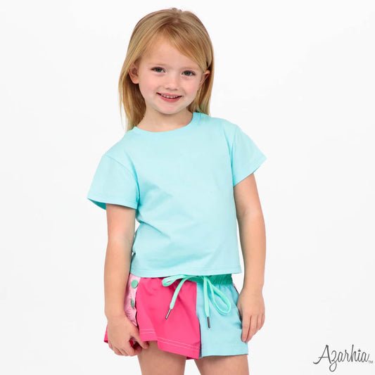 Azarhia Pinks and Blues | Color Block Short