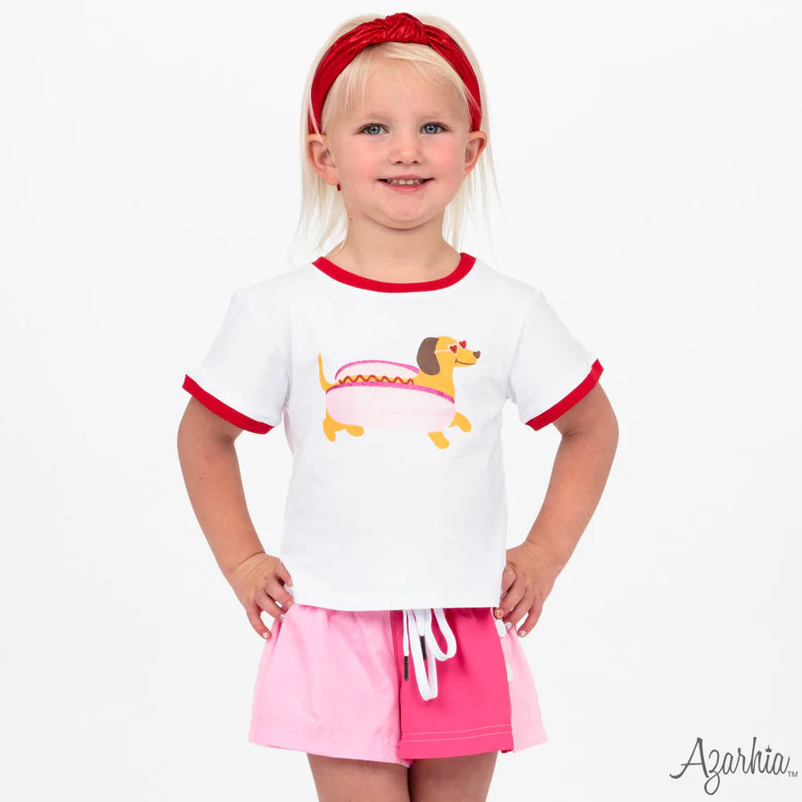Azarhia  Pinks | Color Block Short