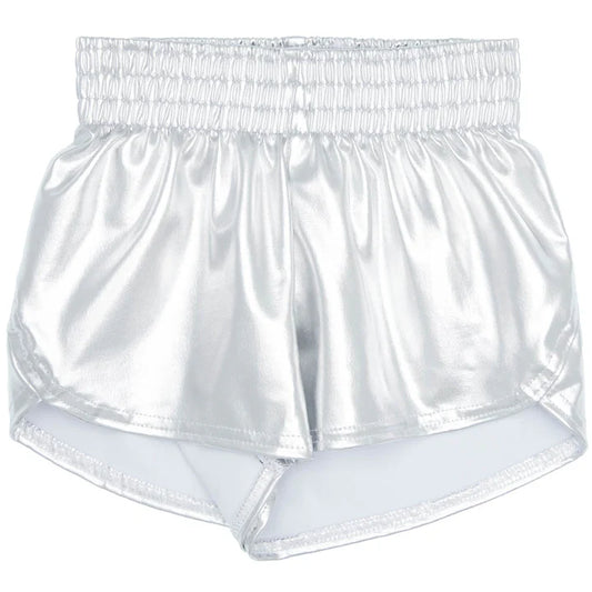 Azarhia Silver | Metallic Steph Shorts