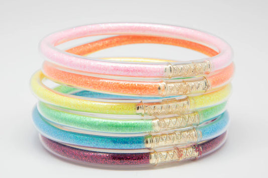 Azarhia Rainbow | Metallic Waterproof Bracelet Set
