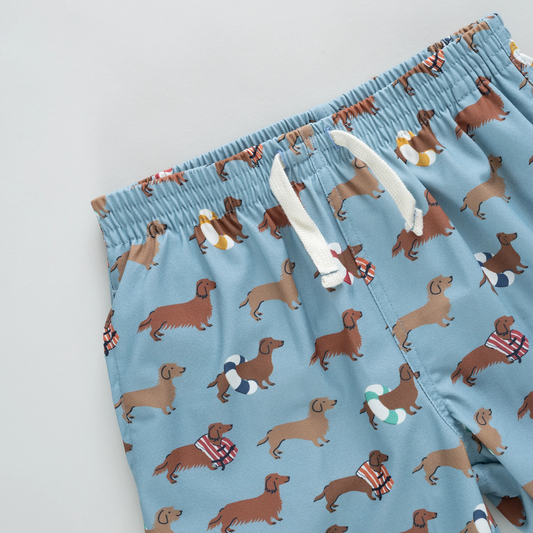 Pink Chicken Swim Dachshunds | Swim Trunk