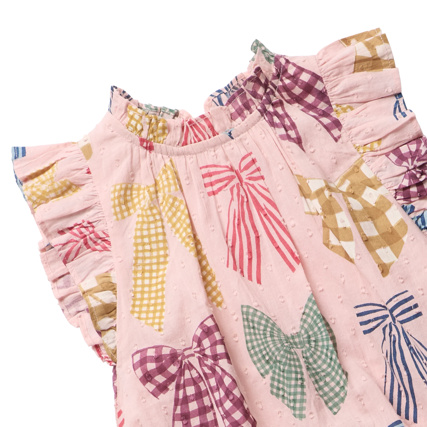 Pink Chicken Patterned Bows | Harper Dress