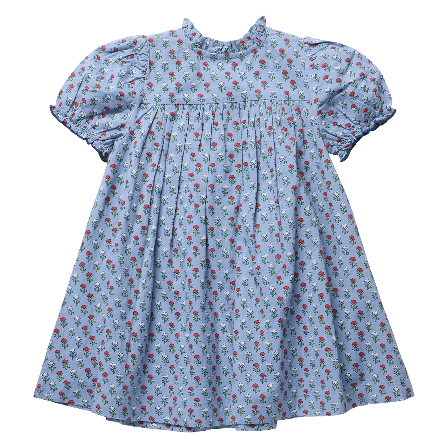 Pink Chicken Light Blue Carnation | Lucia Dress