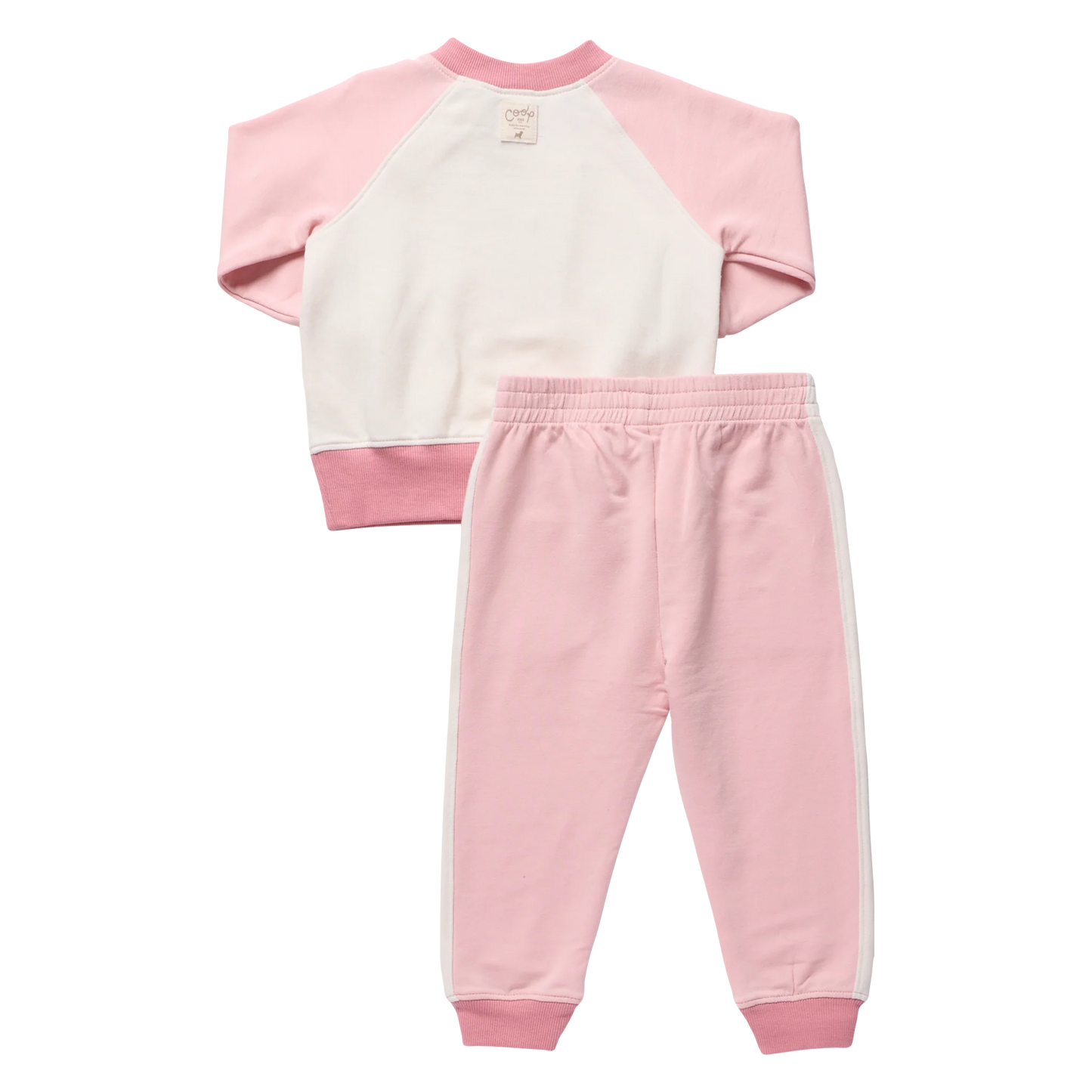 Pink Chicken X Coop Kids Pink Color Block | Puzzle Jogger Set