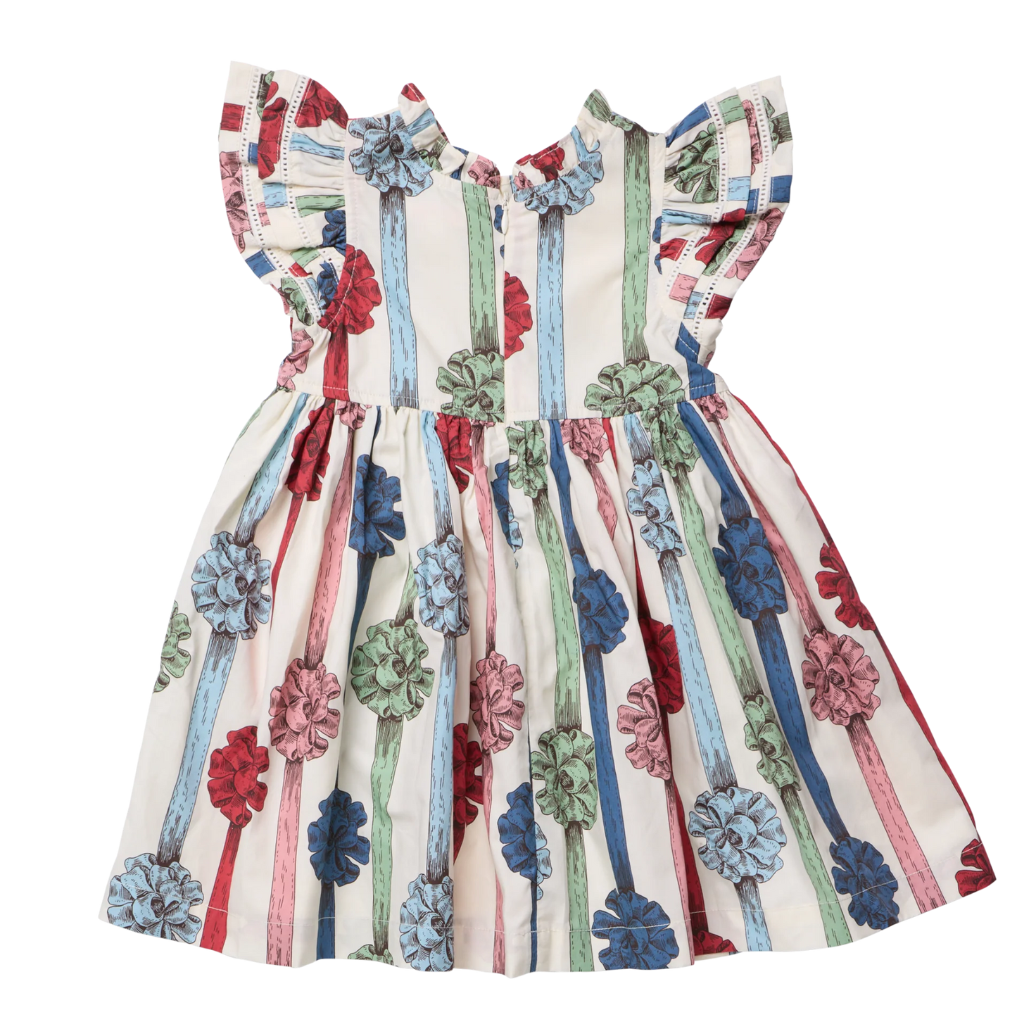 Pink Chicken Present Bows | Double Ruffle Jennifer Dress