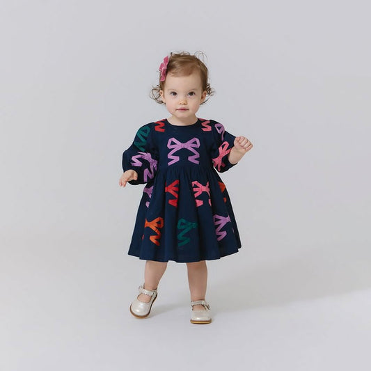Pink Chicken Multi Bow Applique | Brooke Dress Set
