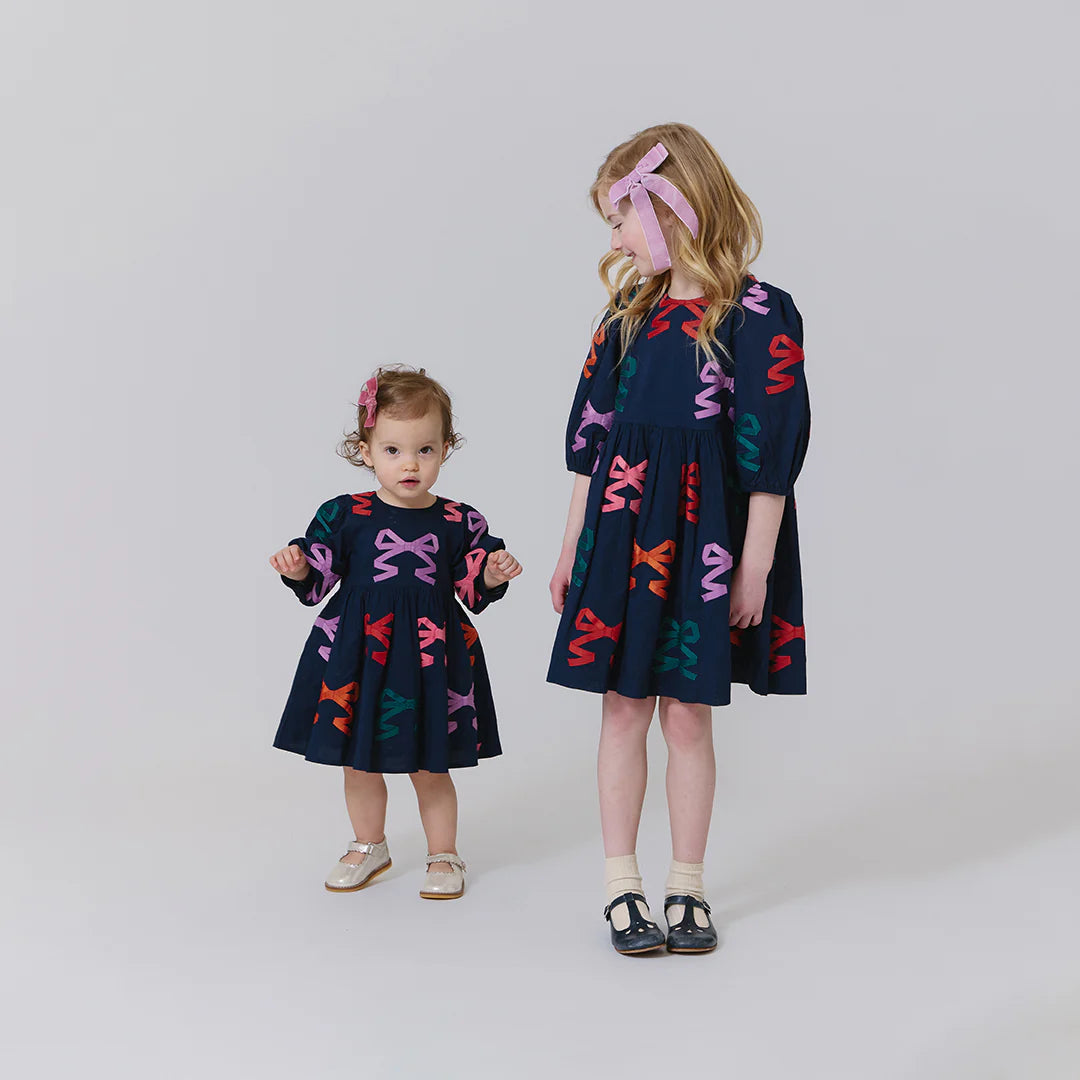 Pink Chicken Multi Bow Applique | Brooke Dress