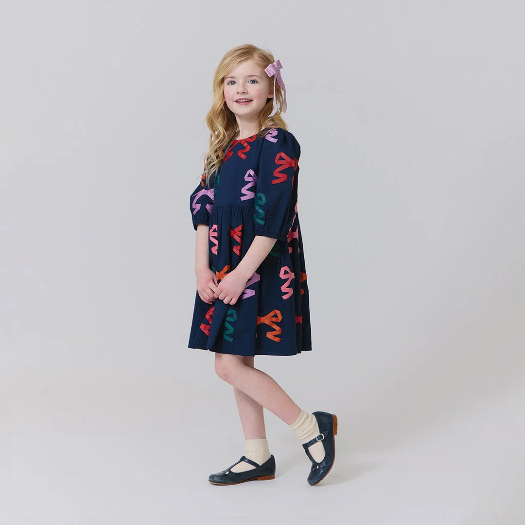 Pink Chicken Multi Bow Applique | Brooke Dress