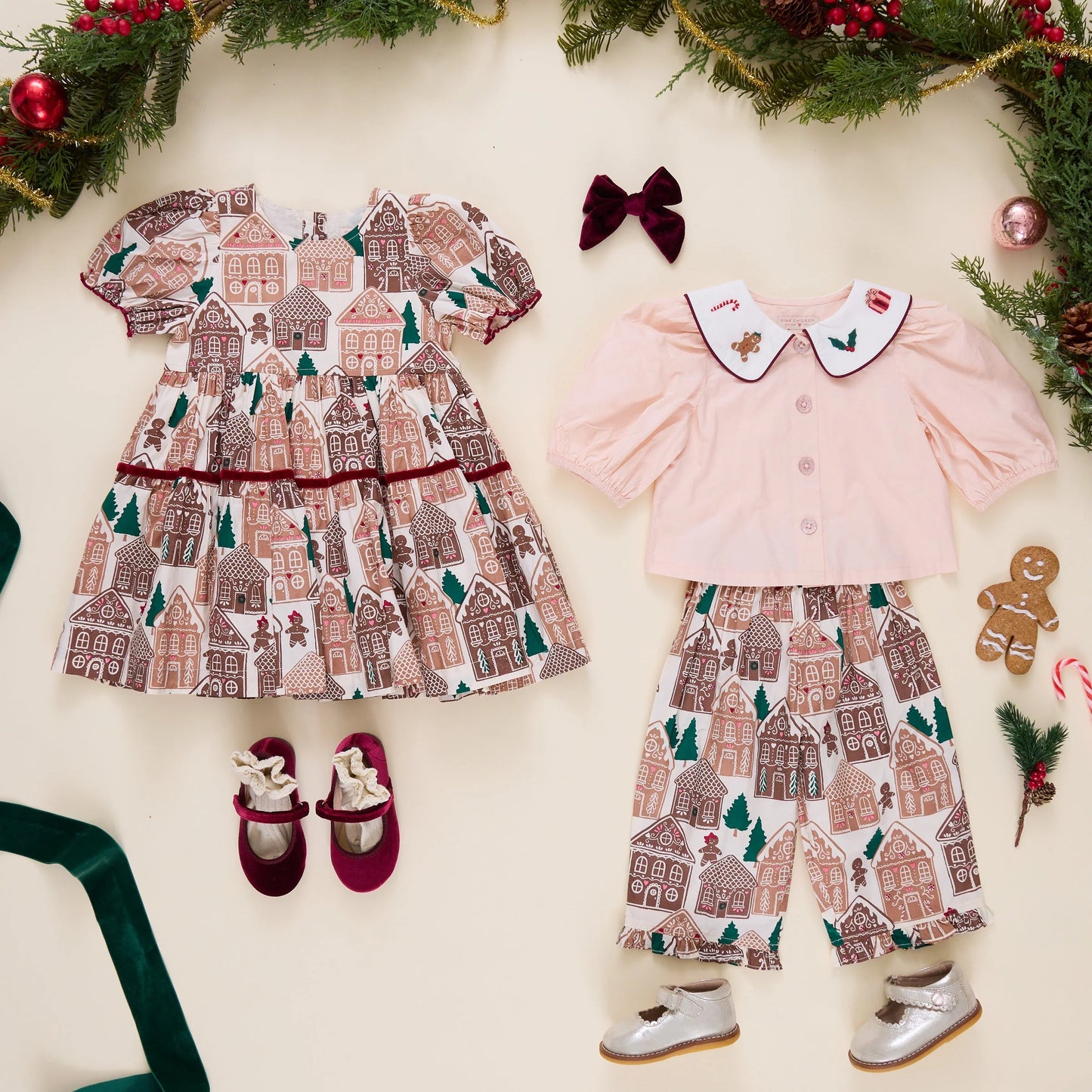 Pink Chicken Gingerbread House | Eliza Dress