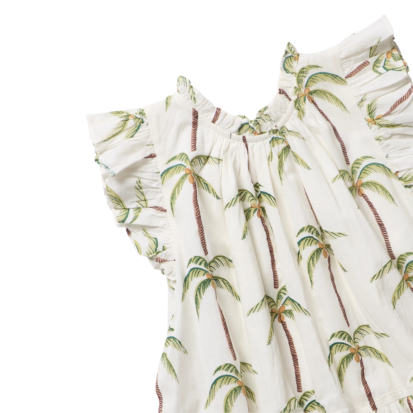 Pink Chicken Cream Palm Trees | Harper Dress