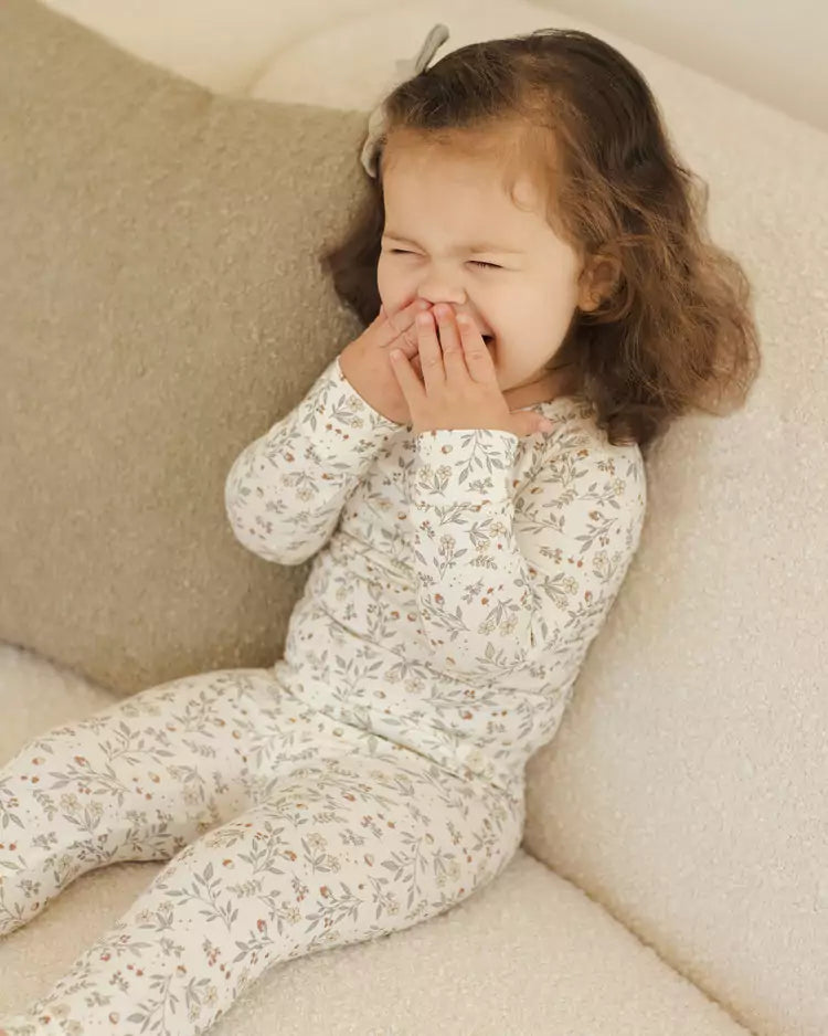 Quincy Mae Ivory Woodland | Bamboo PJ Set