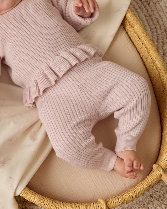 Quincy Mae Lilac | Rib Knit Legging