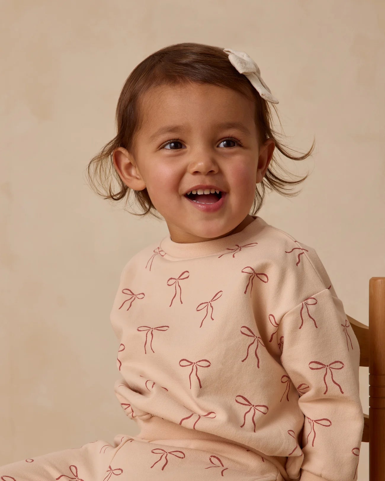 Quincy Mae Red Bows | Relaxed Fleece Sweatshirt + Sweatpant Set