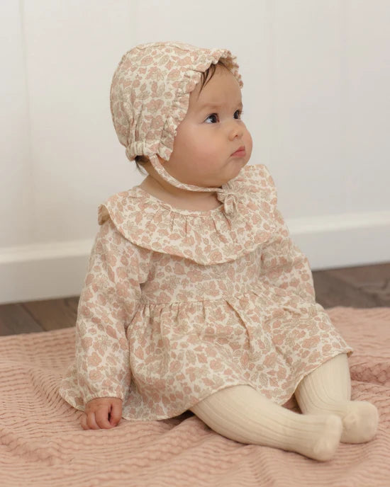 Quincy Mae Ivory Pink Blossom | Thalia Romper