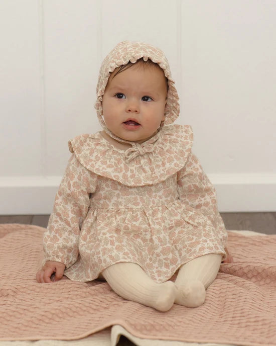 Quincy Mae Ivory Pink Blossom | Thalia Romper