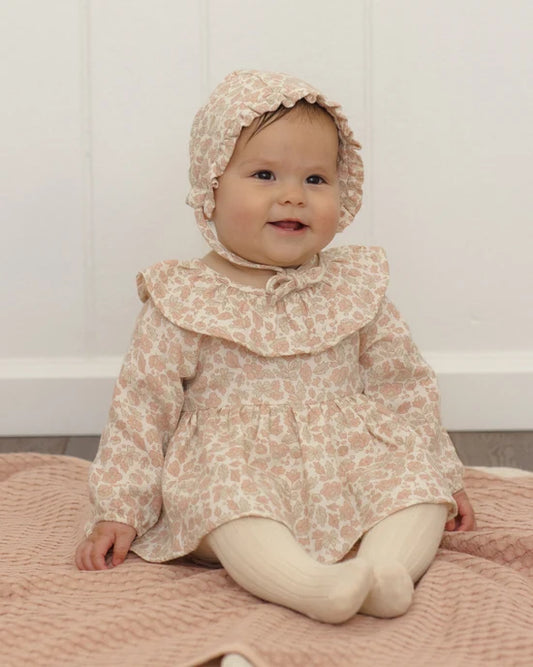 Quincy Mae Ivory Pink Blossom | Thalia Romper