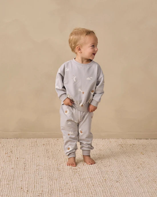 Quincy Mae Cloud Sky Friends | Relaxed Sweatshirt + Sweatpant Set