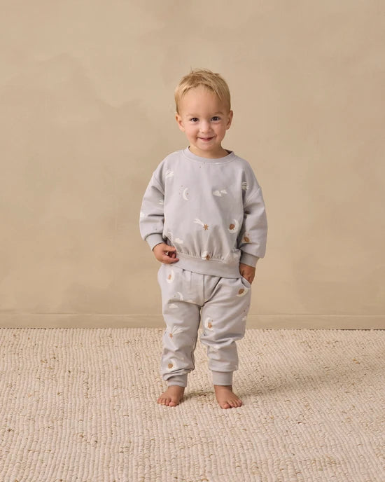 Quincy Mae Cloud Sky Friends | Relaxed Sweatshirt + Sweatpant Set