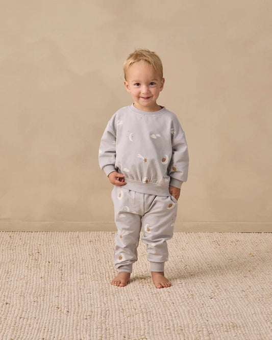 Quincy Mae Cloud Sky Friends | Relaxed Sweatshirt + Sweatpant Set