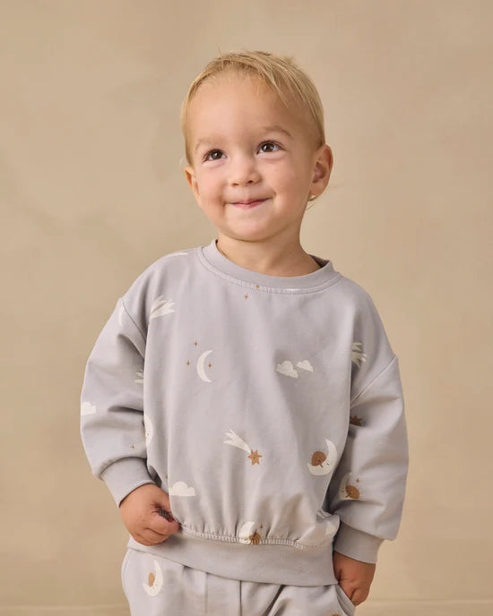 Quincy Mae Cloud Sky Friends | Relaxed Sweatshirt + Sweatpant Set