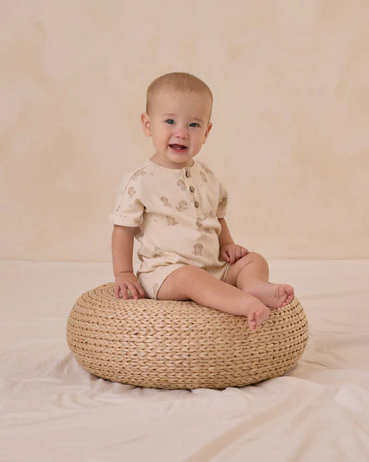 Quincy Mae Natural Puppies | Short Sleeve One-Piece