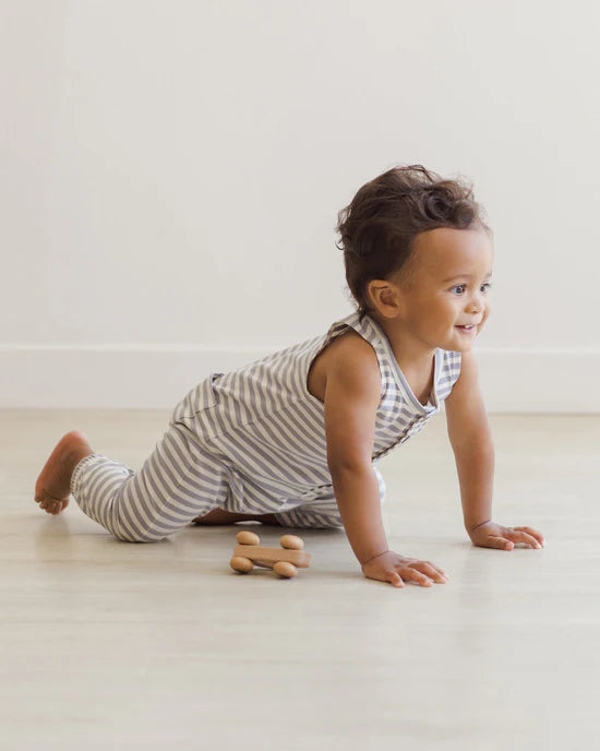 Quincy Mae Blue Stripe | Sleeveless Jumpsuit