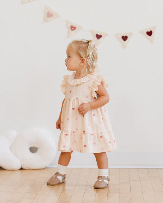 Quincy Mae Antique Heart Embroidery | Charlotte Dress