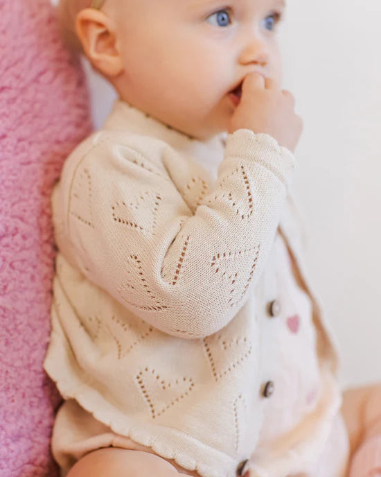 Quincy Mae Ivory | Knit Cardigan