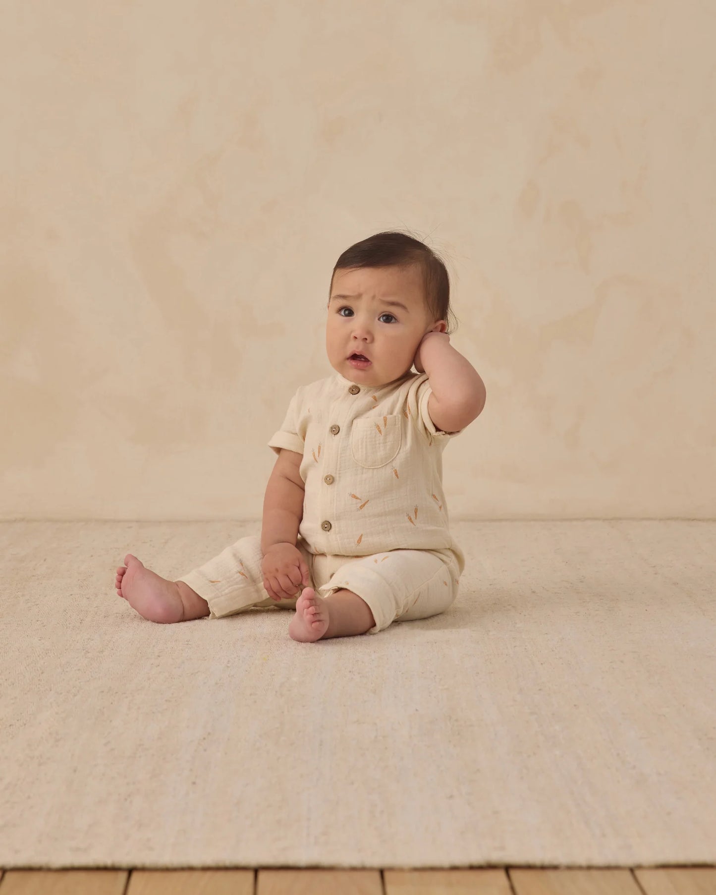Quincy Mae Natural Carrots | Charlie Jumpsuit