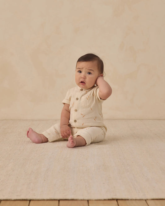 Quincy Mae Natural Carrots | Charlie Jumpsuit