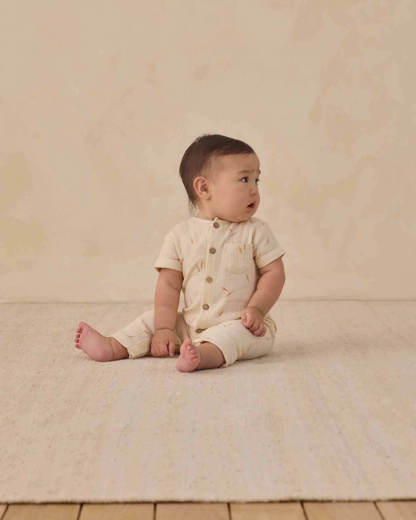 Quincy Mae Natural Carrots | Charlie Jumpsuit