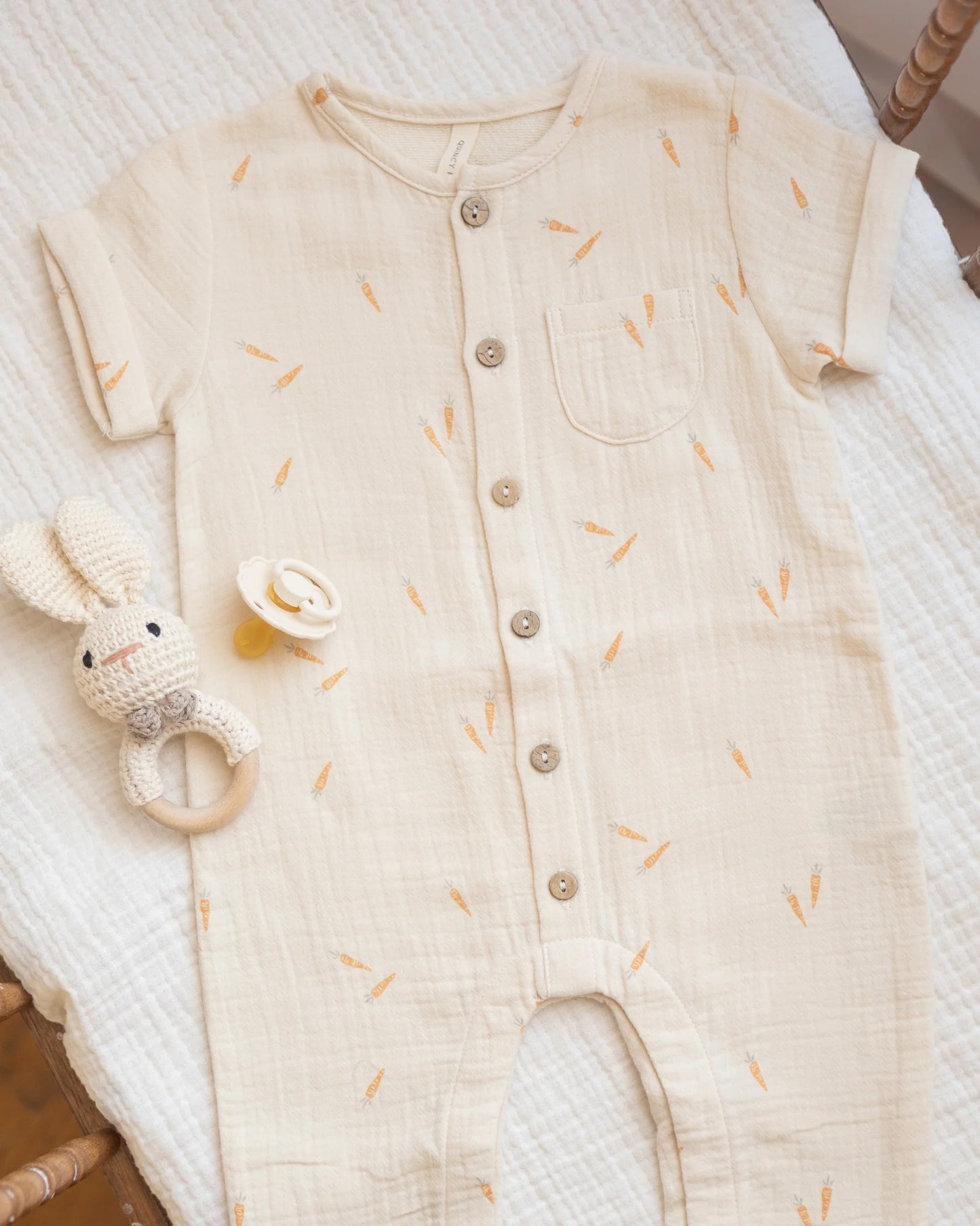 Quincy Mae Natural Carrots | Charlie Jumpsuit