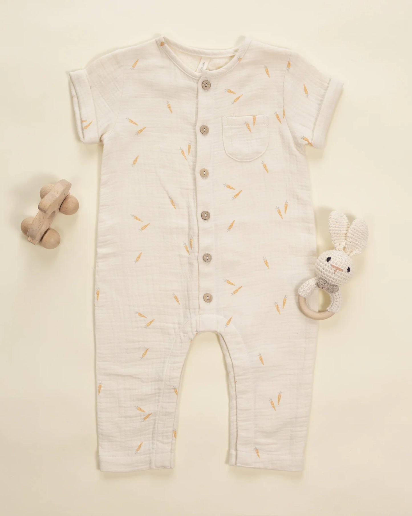 Quincy Mae Natural Carrots | Charlie Jumpsuit