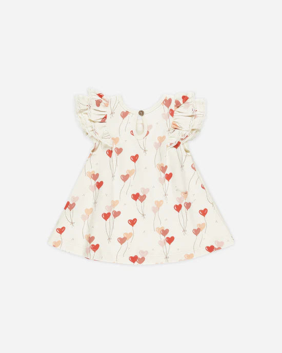 Quincy Mae Ivory Heart Balloons | Flutter Dress